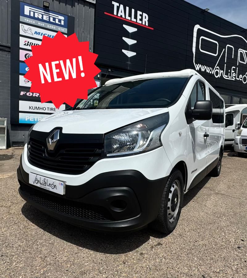 vanlife leon venta autocaravanas furgo camper furgonetas camperizadas renault trafic techo elevable